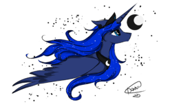 Size: 1407x856 | Tagged: safe, artist:php41, derpibooru exclusive, princess luna, alicorn, pony, g4, female, mare, solo, wingding eyes