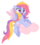 Size: 2918x3275 | Tagged: safe, artist:xwhitedreamsx, oc, oc only, oc:glittering cloud, pegasus, pony, high res, simple background, solo, sparkles, transparent background