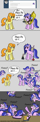 Size: 640x1920 | Tagged: safe, artist:peichenphilip, carrot top, golden harvest, sea swirl, seafoam, g4, too many pinkie pies, cave, cave pool, comic, mirror pool, multeity, sea swirl the attention horse, tumblr