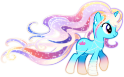 Size: 837x523 | Tagged: safe, artist:yukiadoptablesponies, oc, oc only, pony, unicorn, glitter, solo