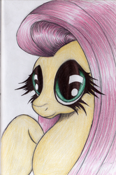 Size: 1584x2388 | Tagged: safe, artist:althyra-nex, fluttershy, g4, female, solo