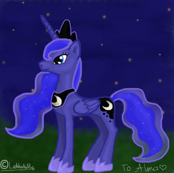 Size: 531x527 | Tagged: safe, artist:lakkahillo, princess luna, g4, female, solo