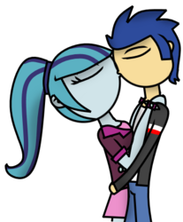 Size: 370x446 | Tagged: safe, artist:candianmatt, flash sentry, sonata dusk, equestria girls, g4, duo, female, kissing, male, senata, shipping, simple background, straight, transparent background