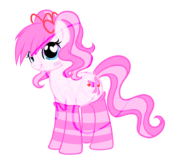 Size: 2604x2353 | Tagged: safe, artist:xwhitedreamsx, oc, oc only, earth pony, pony, blushing, clothes, high res, simple background, socks, solo, striped socks, transparent background