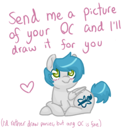Size: 500x500 | Tagged: safe, artist:breadcipher, oc, oc only, blushing, caption, heart, prone, simple background, solo, transparent background