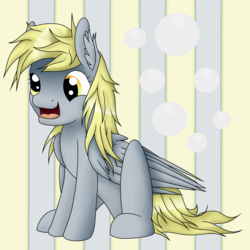 Size: 1800x1800 | Tagged: safe, artist:bristlespark, derpy hooves, dog, pegasus, pony, g4, female, mare, solo