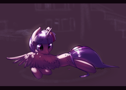 Size: 2198x1575 | Tagged: safe, artist:crystaljaw, twilight sparkle, alicorn, pony, g4, cute, female, mare, preening, solo, twilight sparkle (alicorn)