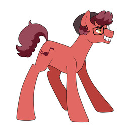 Size: 2048x2048 | Tagged: safe, artist:kianamai, oc, oc only, oc:epic parody, pony, kilalaverse, glasses, grin, high res, male, next generation, offspring, parent:cheese sandwich, parent:unnamed oc, parents:canon x oc, simple background, solo, stallion, white background