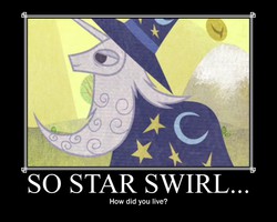 Size: 750x600 | Tagged: safe, screencap, star swirl the bearded, g4, twilight's kingdom, image macro, male, meme, motivational poster, solo, understanding