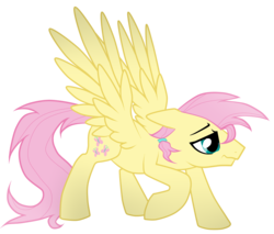 Size: 2700x2300 | Tagged: safe, artist:shark-sheep, fluttershy, pegasus, pony, g4, butterscotch, high res, male, rule 63, simple background, solo, spread wings, stallion, transparent background, wings