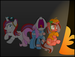 Size: 3916x3000 | Tagged: safe, artist:ruinedomega, nightmare star, princess celestia, oc, g4, crying, high res, scared