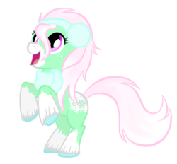 Size: 781x726 | Tagged: safe, artist:russiankolz, minty, g3, g4, earmuffs, female, g3 to g4, generation leap, redesign, simple background, solo, transparent background, unshorn fetlocks