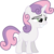 Size: 4963x5000 | Tagged: safe, artist:ex-machinart, sweetie belle, g4, absurd resolution, female, grin, juxtaposition bait, simple background, smug, solo, transparent background, vector