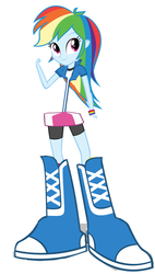 Size: 960x1688 | Tagged: safe, rainbow dash, equestria girls, g4, anorexic, baby hands, disproportional anatomy, impossibly large feet, impossibly small hands, impossibly thin waist, not salmon, op is a duck, wat, what has science done, why