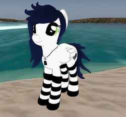 Size: 531x495 | Tagged: safe, artist:neibi heart, oc, oc only, oc:neibi heart, clothes, second life, socks, solo, striped socks