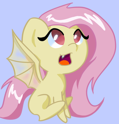 Size: 1930x2000 | Tagged: safe, artist:llama-senpai, fluttershy, g4, chibi, female, flutterbat, solo