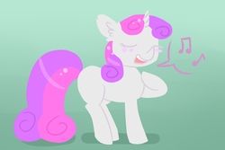 Size: 1920x1280 | Tagged: safe, artist:vogelchan, sweetie belle, g4, female, singing, solo