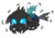 Size: 368x258 | Tagged: safe, artist:night-chimeras-cry, changeling, angry, crying, floppy ears, frown, looking at you, prone, scared, shivering, simple background, transparent background