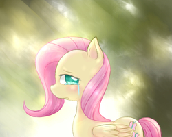 Size: 1280x1024 | Tagged: safe, artist:shouyu musume, fluttershy, g4, crying, female, looking at you, pixiv, solo