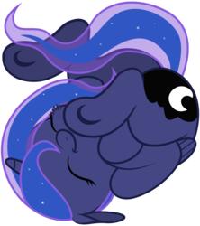Size: 1600x1800 | Tagged: safe, artist:bri-sta, artist:yanoda, princess luna, pony, g4, .svg available, cute, female, filly, foal, rolling, solo, svg, underhoof, vector, woona