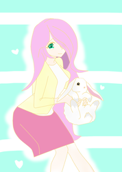 Size: 1024x1436 | Tagged: safe, artist:amanecer-dawn, fluttershy, human, g4, female, humanized, solo