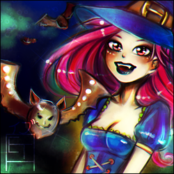 Size: 2550x2550 | Tagged: safe, artist:slyblue7, fluttershy, human, g4, cleavage, clothes, costume, female, halloween, high res, humanized, solo, witch