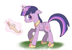 Size: 1234x852 | Tagged: safe, artist:fewderpewders, twilight sparkle, alicorn, pony, g4, big crown thingy, blushing, female, mare, solo, twilight sparkle (alicorn)