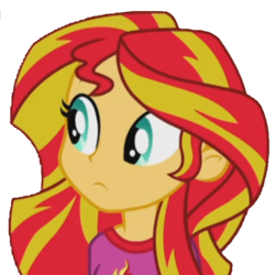 Size: 669x669 | Tagged: safe, sunset shimmer, equestria girls, g4, my little pony equestria girls: rainbow rocks, bust