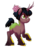 Size: 2202x2797 | Tagged: safe, artist:comikazia, oc, oc only, oc:fyra, kirin, blank flank, flower, high res, scales, simple background, solo, transparent background, unshorn fetlocks