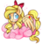 Size: 749x785 | Tagged: safe, artist:suzuii, pegasus, pony, aino minako, blushing, bow, cloud, cute, looking at you, ponified, prone, sailor venus, simple background, smiling, solo, sparkles, spread wings, transparent background, weapons-grade cute