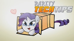 Size: 1280x720 | Tagged: safe, rarity, g4, box, cute, raribetes, sliding ponies