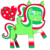 Size: 1024x1024 | Tagged: safe, artist:snowypuppy, oc, oc only, oc:watermelon popscicle, solo, watermelon