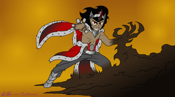Size: 7190x3996 | Tagged: safe, artist:redapropos, king sombra, human, umbrum, g4, absurd resolution, humanized, male, solo