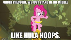 Size: 490x275 | Tagged: safe, edit, edited screencap, screencap, pinkie pie, earth pony, pony, daring don't, g4, dialogue, domo genesis, female, hodgy beats, image macro, loop-de-hoop, mare, meme, odd future, rella, rings of scorchero, solo, song reference, tyler the creator