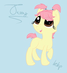 Size: 707x766 | Tagged: safe, artist:kellythedrawinguni, oc, oc only, oc:jessy, earth pony, pony, solo