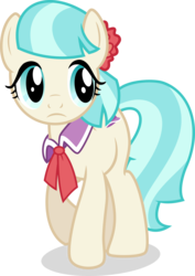 Size: 4909x6944 | Tagged: safe, artist:drewdini, coco pommel, earth pony, pony, g4, absurd resolution, cocobetes, cute, female, mare, simple background, solo, transparent background, vector