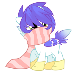 Size: 1534x1537 | Tagged: safe, artist:wicklesmack, oc, oc only, oc:wickle smack, pegasus, pony, clothes, scarf, solo, younger