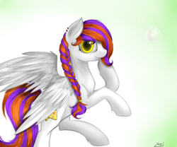 Size: 6000x5000 | Tagged: safe, artist:skajcia, oc, oc only, pegasus, pony, absurd resolution, pegasus oc, piercing, simple background, solo, wings
