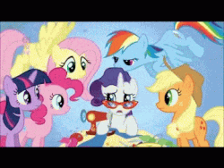 Size: 360x270 | Tagged: safe, screencap, applejack, fluttershy, pinkie pie, rainbow dash, rarity, twilight sparkle, g4, suited for success, aaugh!, animated, art of the dress, d:, eat the camera, eyes closed, female, floppy ears, horn, mawshot, mouth, nose in the air, open mouth, pinkie being pinkie, screaming, uvula, uvula shaking, volumetric mouth, zoom in