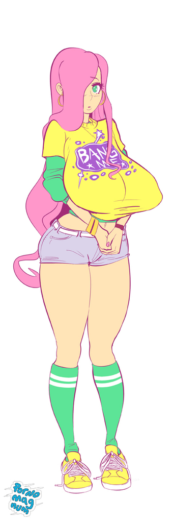 494957 - safe, fluttershy, human, g4, belly button, breasts, clothes,  delicious flat chest, female, hot topic, irl, irl human, jeans,  merchandise, midriff, nail polish, pants, photo, ring, solo, sports bra,  yay - Derpibooru