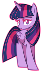 Size: 1024x1741 | Tagged: safe, artist:kaji-tanii, twilight sparkle, alicorn, pony, g4, cute, female, heart, mare, solo, twilight sparkle (alicorn)