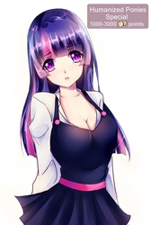 Size: 1732x2578 | Tagged: safe, artist:daldal-choi, twilight sparkle, human, g4, breasts, busty twilight sparkle, female, humanized, solo