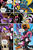 Size: 3000x4500 | Tagged: safe, artist:lovelyneckbeard, applejack, fluttershy, pinkie pie, rainbow dash, rarity, spike, twilight sparkle, changeling, g4, alternate universe, appleling, blue changeling, changelingified, comic, dashling, fangs, female, flutterling, high res, i can't believe it's not idw, monster, no fun in pinkie town, pink changeling, shapeshifting, sharp teeth, speech bubble, transformation