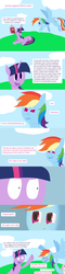 Size: 2550x10700 | Tagged: safe, artist:unassuminguser, rainbow dash, sweetie belle, twilight sparkle, g4, butt, comic, plot