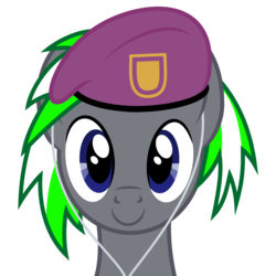 Size: 5000x5000 | Tagged: safe, artist:djdavid98, artist:korsoo, oc, oc only, oc:dashi beats, pony, .ai available, absurd resolution, beret, earbuds, hat, simple background, solo, transparent background, vector