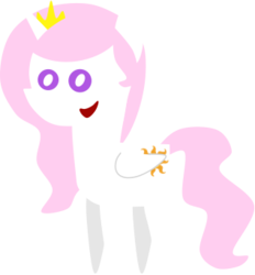 Size: 317x341 | Tagged: safe, artist:mypaintedmelody, princess celestia, g4, cewestia, female, filly, pointy ponies, smiling, solo