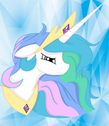 Size: 1024x1180 | Tagged: safe, artist:laughingdd, princess celestia, g4, female, floppy ears, sad, solo