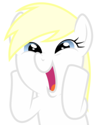 Size: 4000x5205 | Tagged: safe, artist:vectorfag, oc, oc only, oc:aryanne, .3., /), blonde, duckface, excited, face picture, female, happy, hoofbump, hooves on face, meme, reaction image, simple background, smiling, solo, squeeze, transparent background, vector, wunderbar