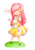 Size: 424x605 | Tagged: safe, artist:xbunny-bunnyx, fluttershy, human, rabbit, g4, chibi, clothes, dress, female, humanized, shoes, solo