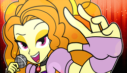Size: 768x439 | Tagged: safe, artist:nintendash, adagio dazzle, equestria girls, g4, female, microphone, singing, solo, these are not the droids you're looking for